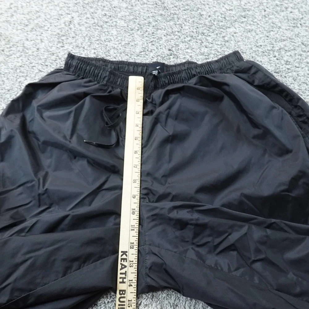 VTG Nike Pants Mens XL Black Baggy Windbreaker Track Jogger Drawstring 90s Y2K